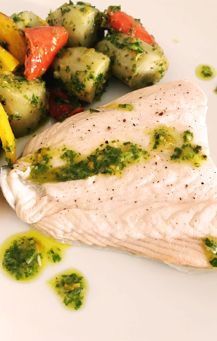 Eczema friendly Recipe – How to make Ginger Poached Salmon