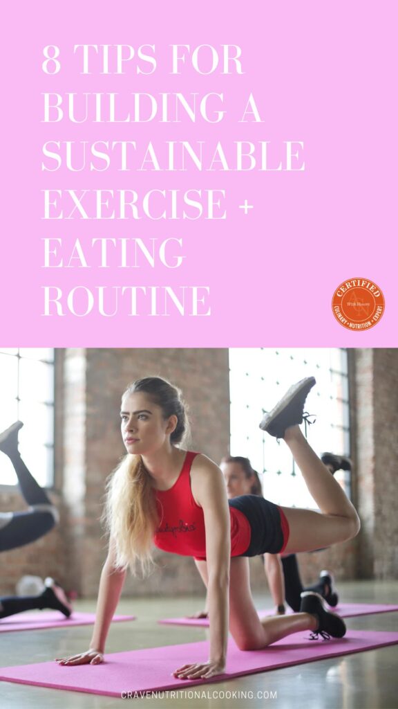 exercise and eating routine 