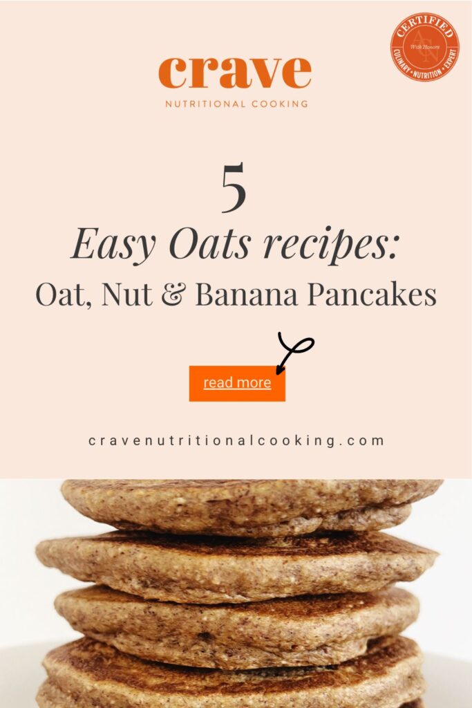 oat, almond, banana stacked pancakes recipe